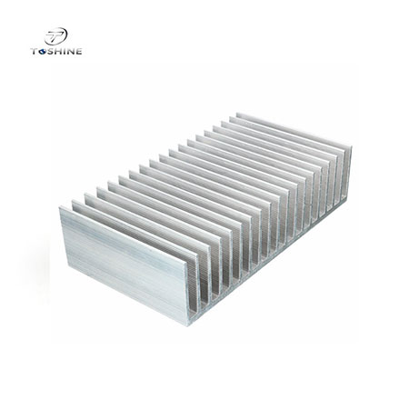 Sliver Andoized Dense Tooth Heatsink Aluminum Profile