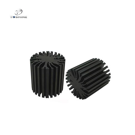 Anodized Extrusion Sunflower Heat Sink Aluminum Profile